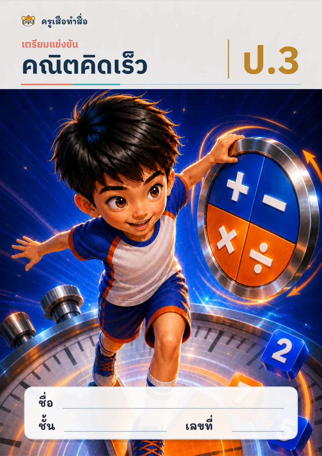 หน้าปก คณิตคิดเร็ว: เตรียมแข่งขัน ป.3