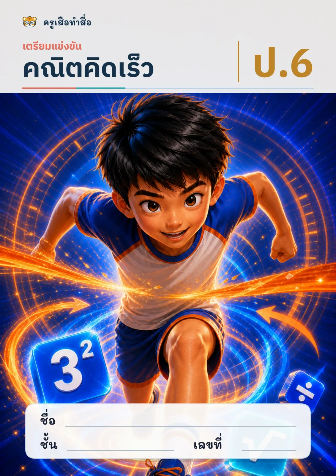 หน้าปก คณิตคิดเร็ว: เตรียมแข่งขัน ป.6