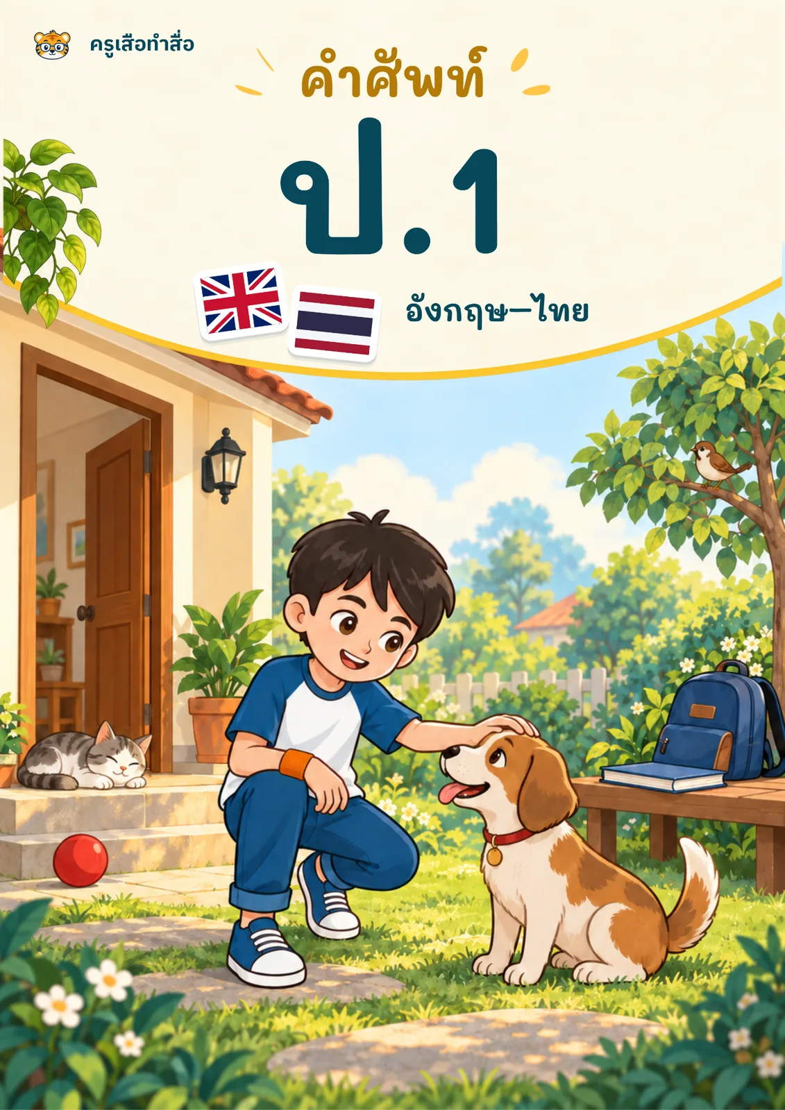 หน้าปก คำศัพท์อังกฤษ ป.1
