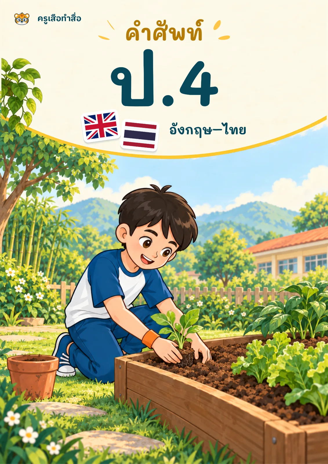 หน้าปก คำศัพท์อังกฤษ ป.4