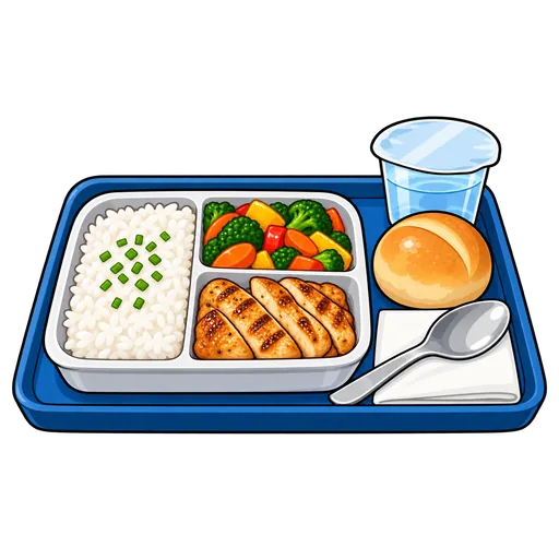 in-flight meal
