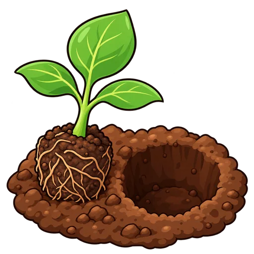 planting hole
