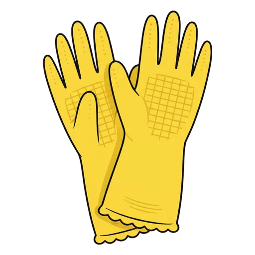 rubber gloves