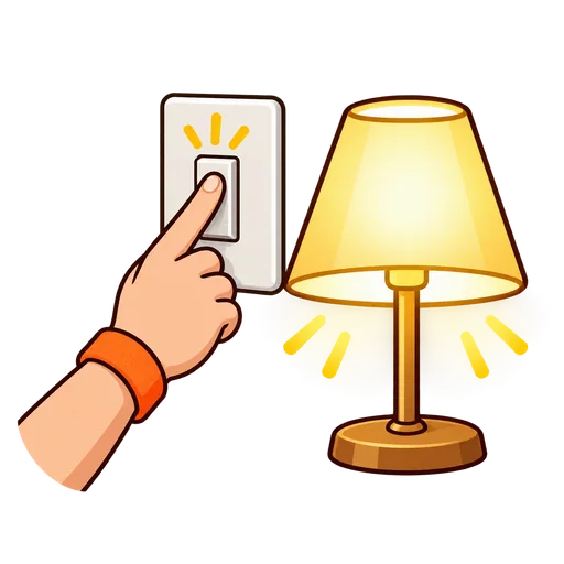 turn on the light