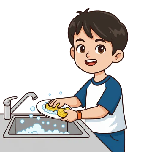 wash dishes