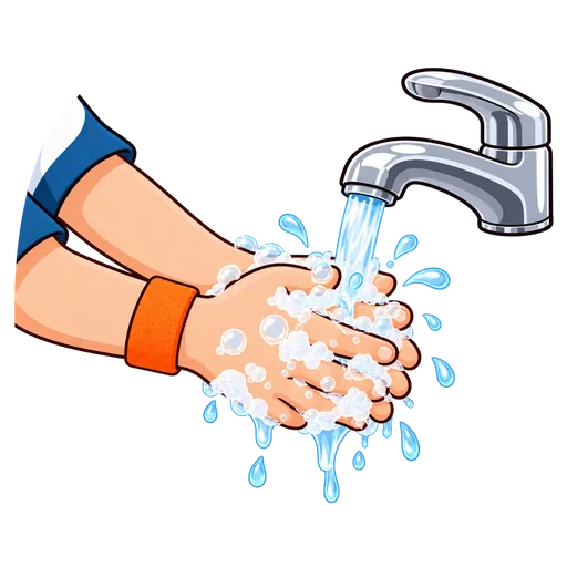 wash hands